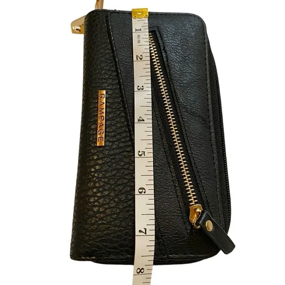 RAMPAGE Zip Around Wallet Black - Picture 7 of 8